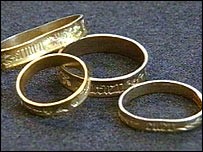 Medieval rings dug up from field